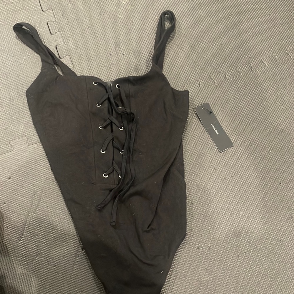 Lulus lace up bodysuit